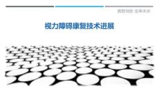 视力障碍康复技术进展-详解洞察