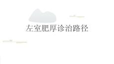 左室肥厚诊治路径2025