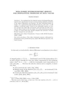 10.1.1.3.3866 Well-poised hypergeometric service for diophantine problems of zeta values (2003)