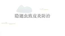 隐翅虫致皮炎防治2025