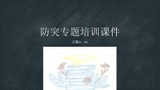 防突專題培訓(xùn)課件