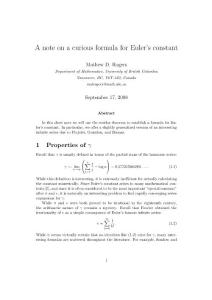 10.1.1.192.8607 A note on a curious formula for Euler’s constant (2008)