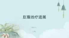 肛裂治疗进展
