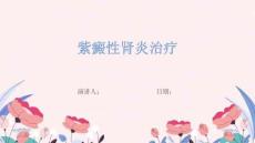 紫癜性肾炎治疗