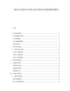 2025至2030年中国方位分罗经行业发展研究报告