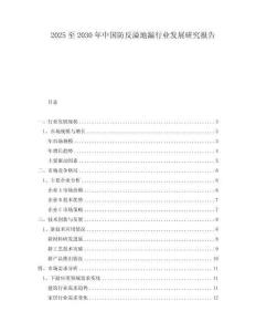 2025至2030年中国防反溢地漏行业发展研究报告