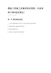 2025年建筑工程模板施工質量控制圖集高清細節(jié)解析大全