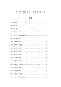 “一帶一路”倡議：成就與經(jīng)驗分享