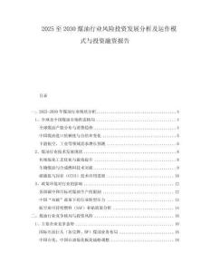 2025至2030煤油行业风险投资发展分析及运作模式与投资融资报告
