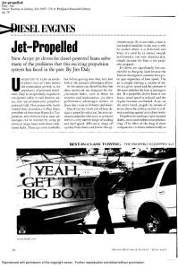 Jet-propelled.