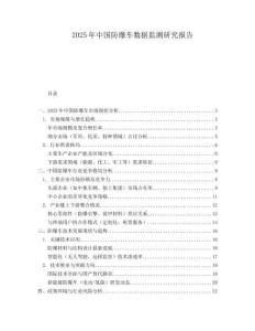 2025年中国防爆车数据监测研究报告
