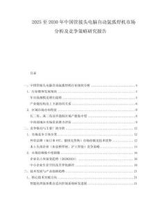 2025至2030年中国管接头电脑自动氩弧焊机市场分析及竞争策略研究报告