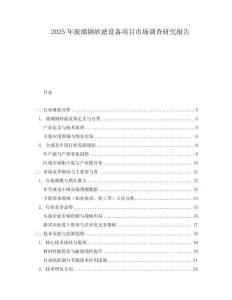 2025年玻璃钢砂滤设备项目市场调查研究报告