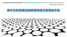 数字化转型驱动的跨境电商文教用品市场-洞察剖析