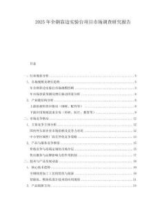 2025年全钢靠边实验台项目市场调查研究报告