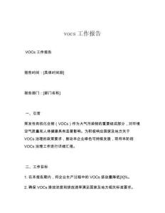 vocs工作報告