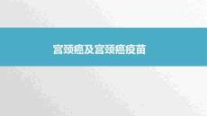 宫颈癌以及宫颈癌疫苗培训课件