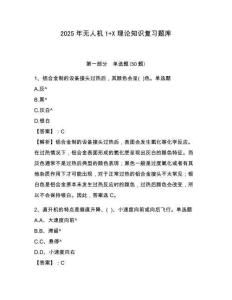 2025年无人机1+X理论知识复习题库含完整答案详解（典优）
