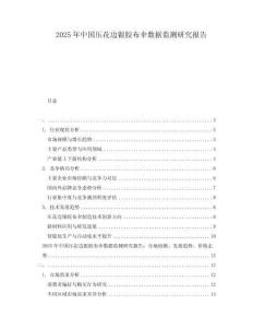 2025年中国压花边银胶布伞数据监测研究报告