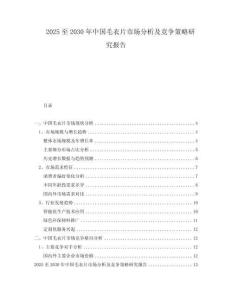 2025至2030年中国毛衣片市场分析及竞争策略研究报告