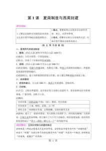 18-19 第1單元 第1課　夏商制度與西周封建