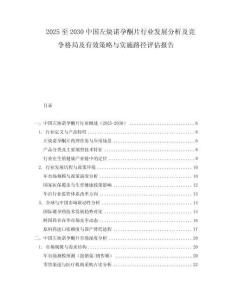 2025至2030中国左炔诺孕酮片行业发展分析及竞争格局及有效策略与实施路径评估报告
