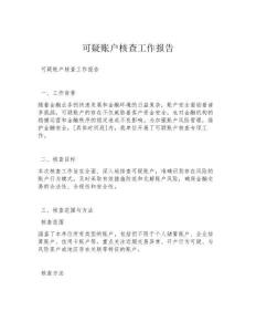 可疑賬戶核查工作報告