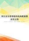 项目安全管理组织机构框架图实用文档