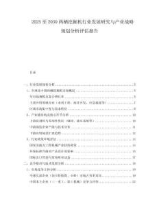 2025至2030两栖挖掘机行业发展研究与产业战略规划分析评估报告