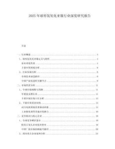 2025年球形氢氧化亚镍行业深度研究报告