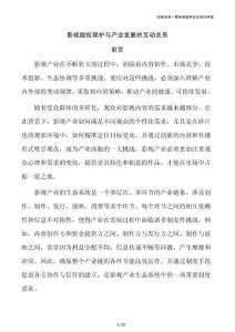 影視版權(quán)保護(hù)與產(chǎn)業(yè)發(fā)展的互動(dòng)關(guān)系