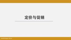 《网络营销实战（第4版）》课件任务四：定价与促销