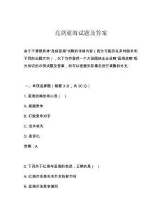 亮劍藍(lán)海試題及答案