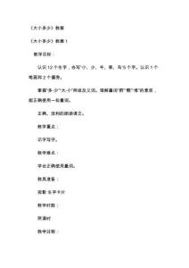 《大小多少》教案