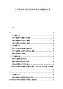 2025年中國中班華表筆筒數據監測研究報告