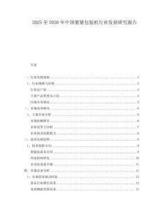 2025至2030年中國裹緊包裝機行業(yè)發(fā)展研究報告