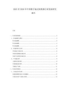 2025至2030年中國數字制式轉換器行業發展研究報告