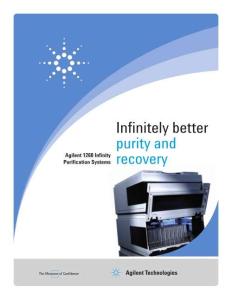 Agilent安捷倫1260 Infinity Purification Systems – Infinitely better purity and recovery說明書