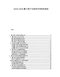 2025-2030氯丁膠產(chǎn)業(yè)規(guī)劃專項(xiàng)研究報(bào)告