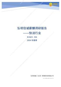 快消行業2024年薪酬報告（青島）