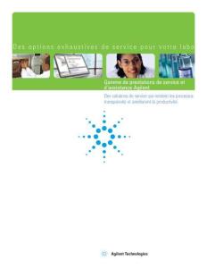 Agilent安捷倫French Version - Services Portfolio Brochure 說明書
