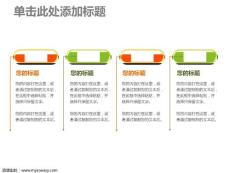 ppt页面布局案例-四观点分列