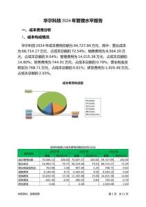 華爾科技2024年管理水平報告