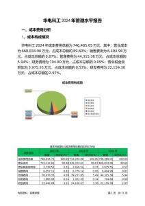 華電科工2024年管理水平報告