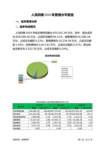人民同泰2024年管理水平報告