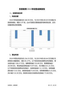 東聯(lián)教育2024年經(jīng)營(yíng)成果報(bào)告