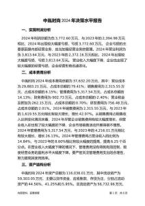 中胤時尚2024年決策水平分析報告