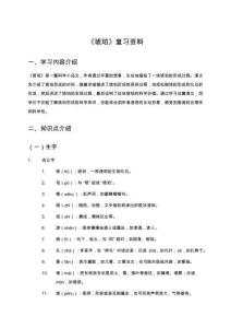 《琥珀》復習資料