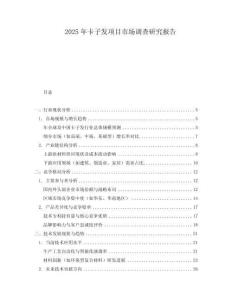 2025年卡子發項目市場調查研究報告
