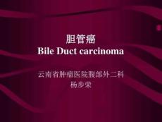 胆管癌BileDuctcarcinoma
